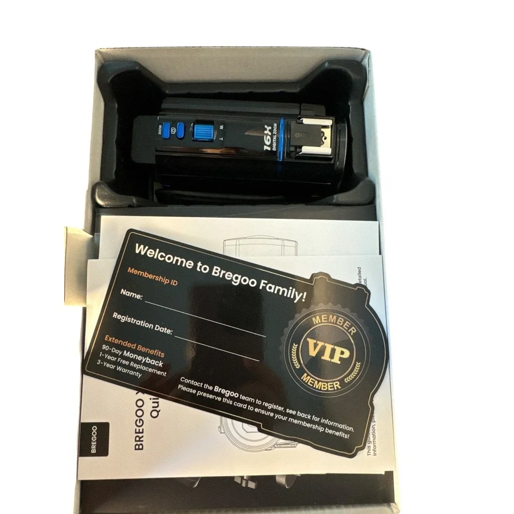 BREGOO‎ 5K Ultra HD Digital Camera 64MP 18X Zoom Touch Screen NIB Accessories